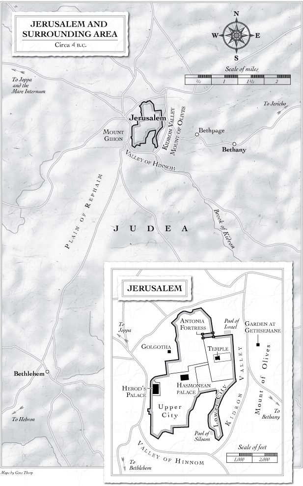 Jerusalem and Surrounding Area map