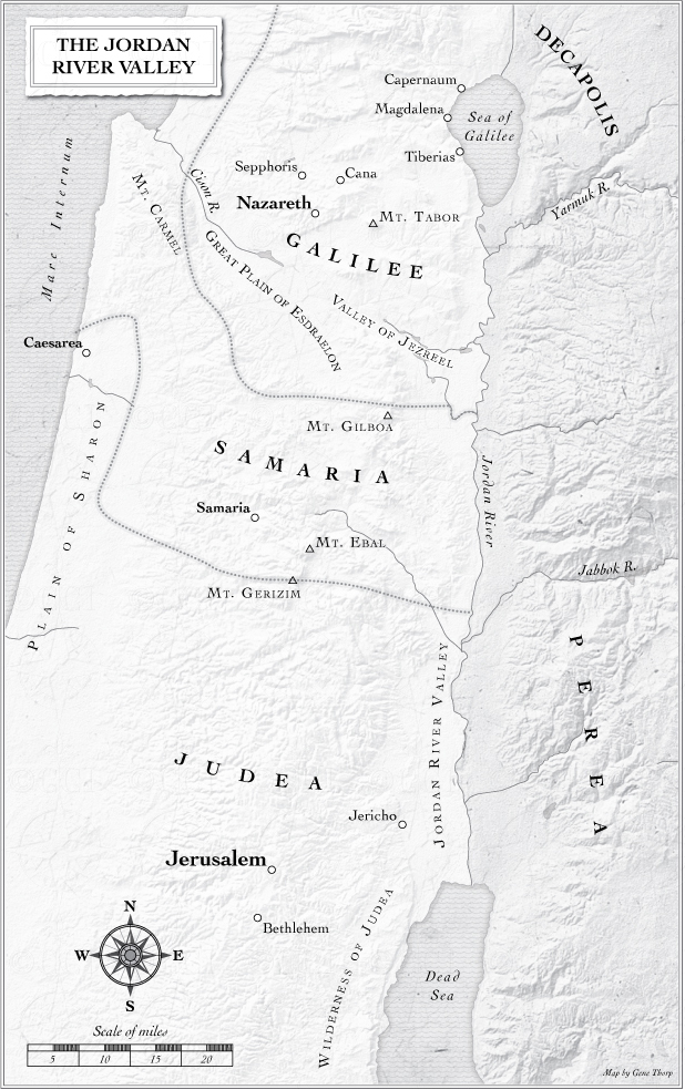 Jordan River Valley map