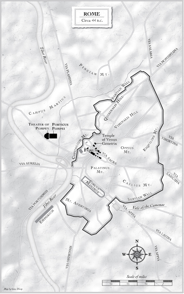 Historic Rome map