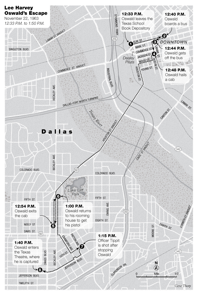 Oswald escape map