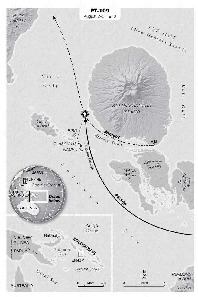 PT-109 map