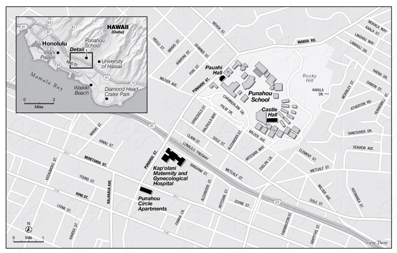 Beretania map