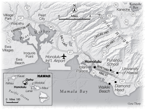 Honolulu map