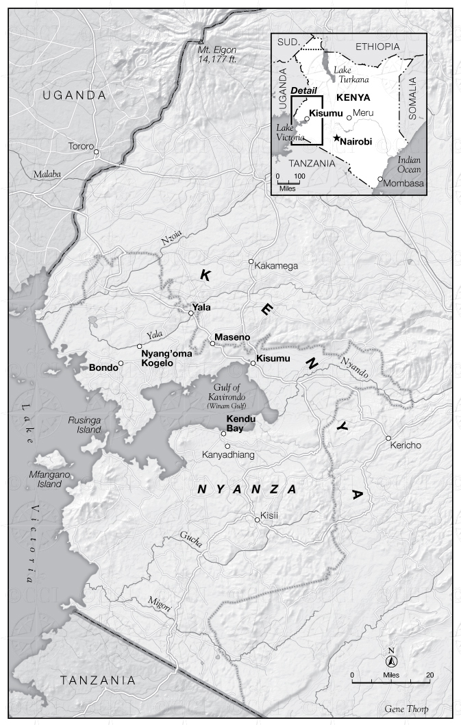 Luoland Kenya map