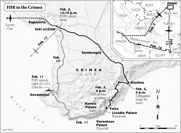 Franklin D. Roosevelt in the Crimea ma