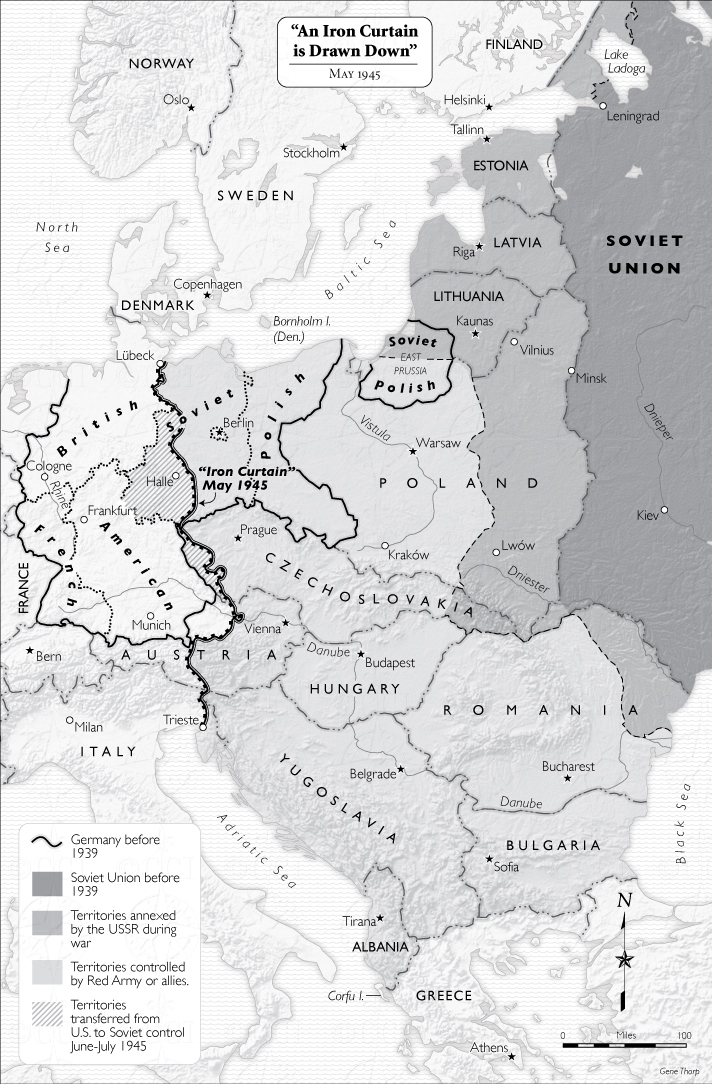 Iron Curtain map