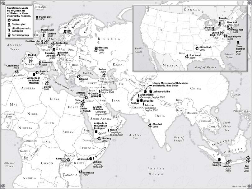 The Longest War book map