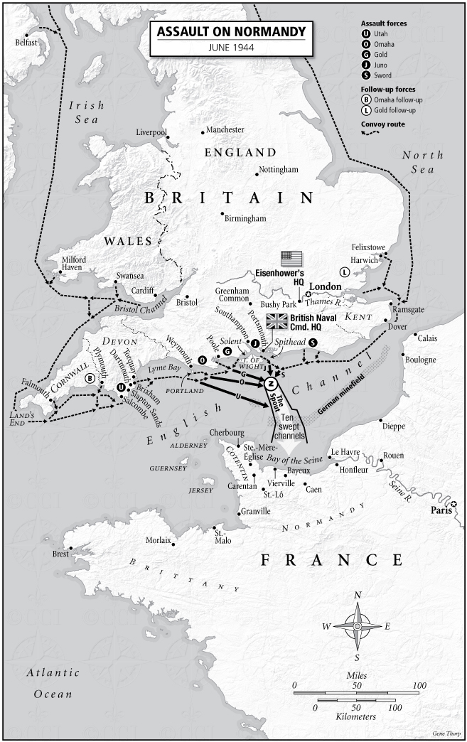 Assault on Normandy map
