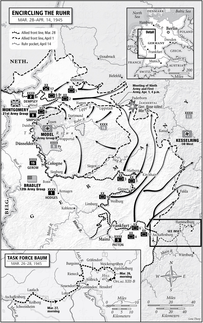 Ecircling the Rhur map