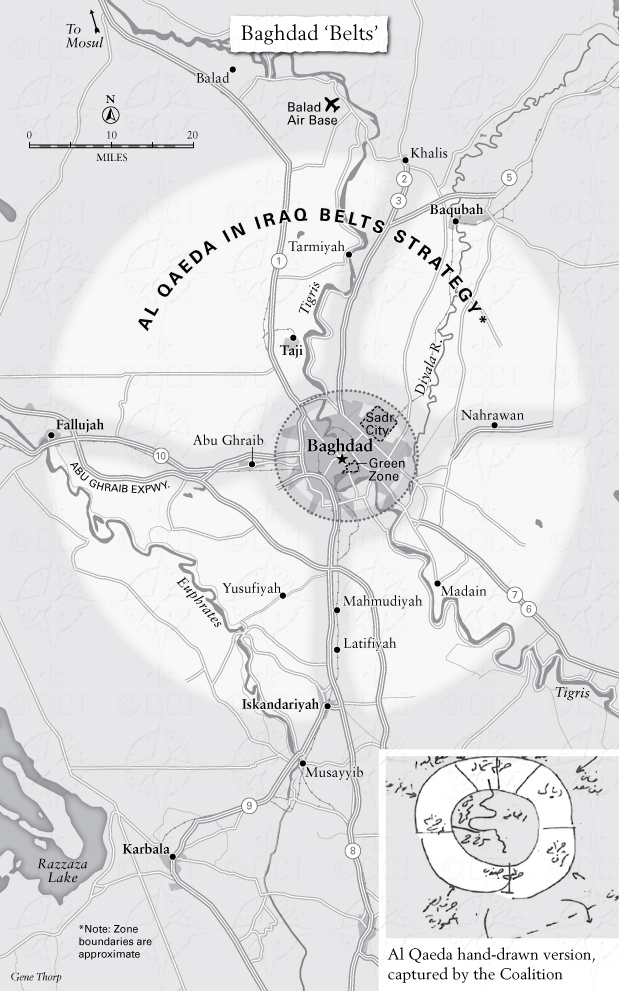 Baghdad Belts map