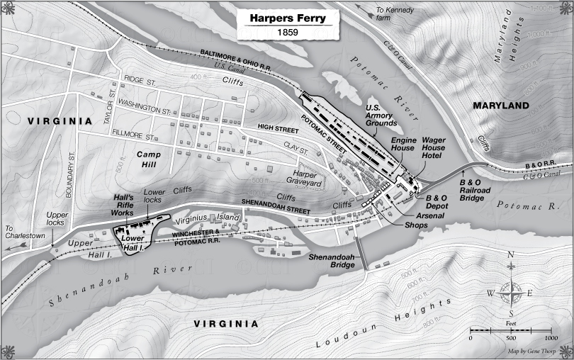 Harpers Ferry map