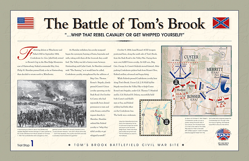 Battle of Tom's Brook wayside
