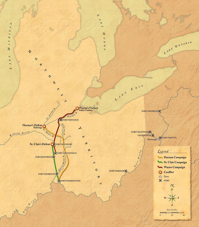 Indian Wars in the West map