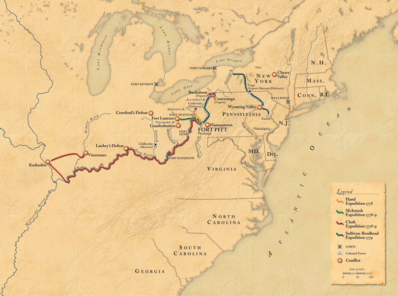 Revolutionary War map