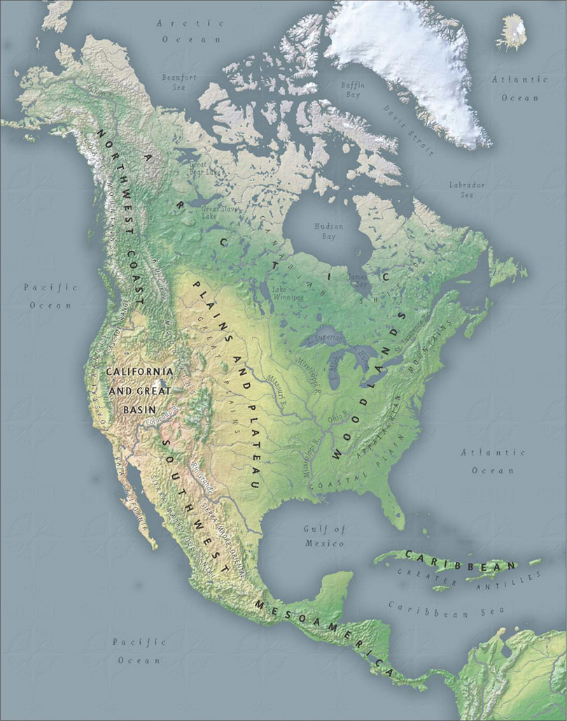 North America map